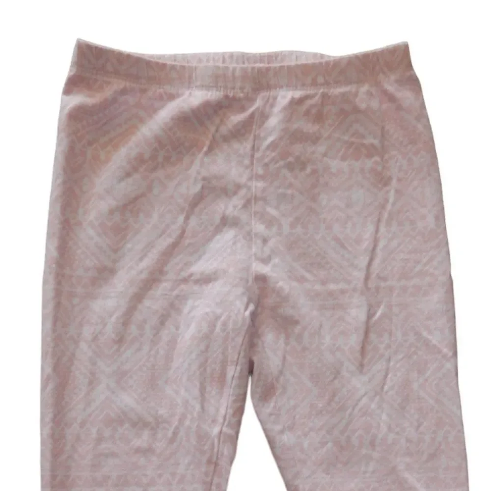 The Children's Place girls medium 7/8 pink white tribal print leggings stretch